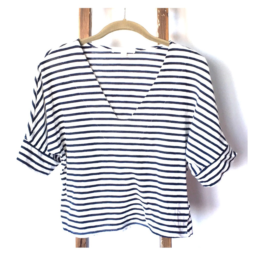 Anthropologie Eri + Ali Striped Dolman sleeve T